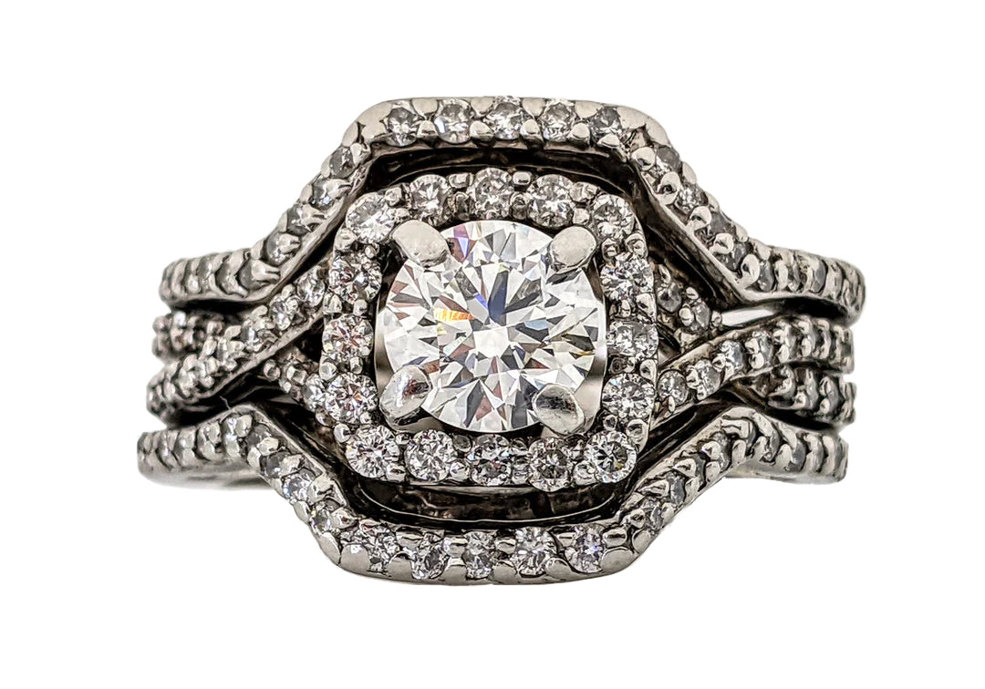 Estate Platinum Diamond Rings