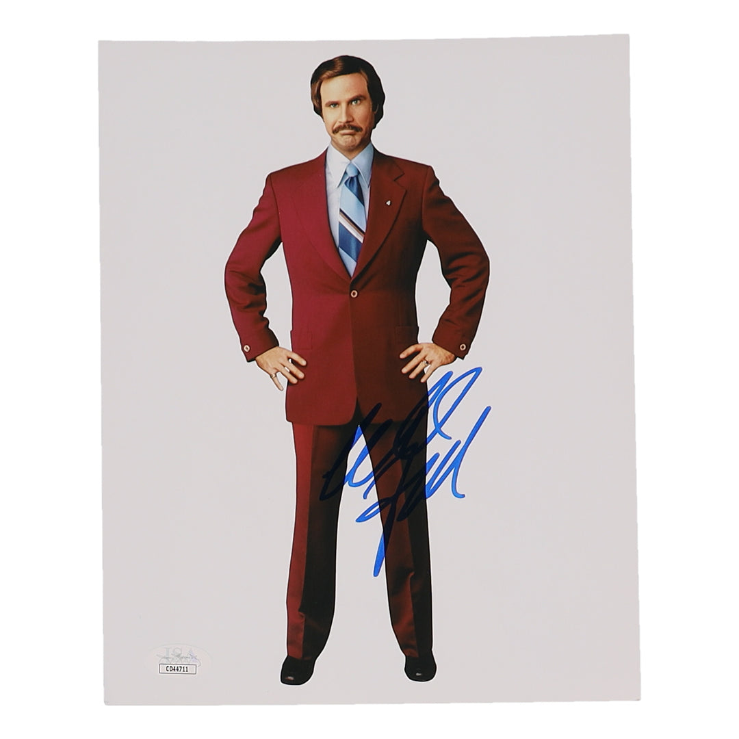 Will Ferrell Signed "Anchorman: The Legend of Ron Burgundy" 8x10 Framed Photo (JSA)
