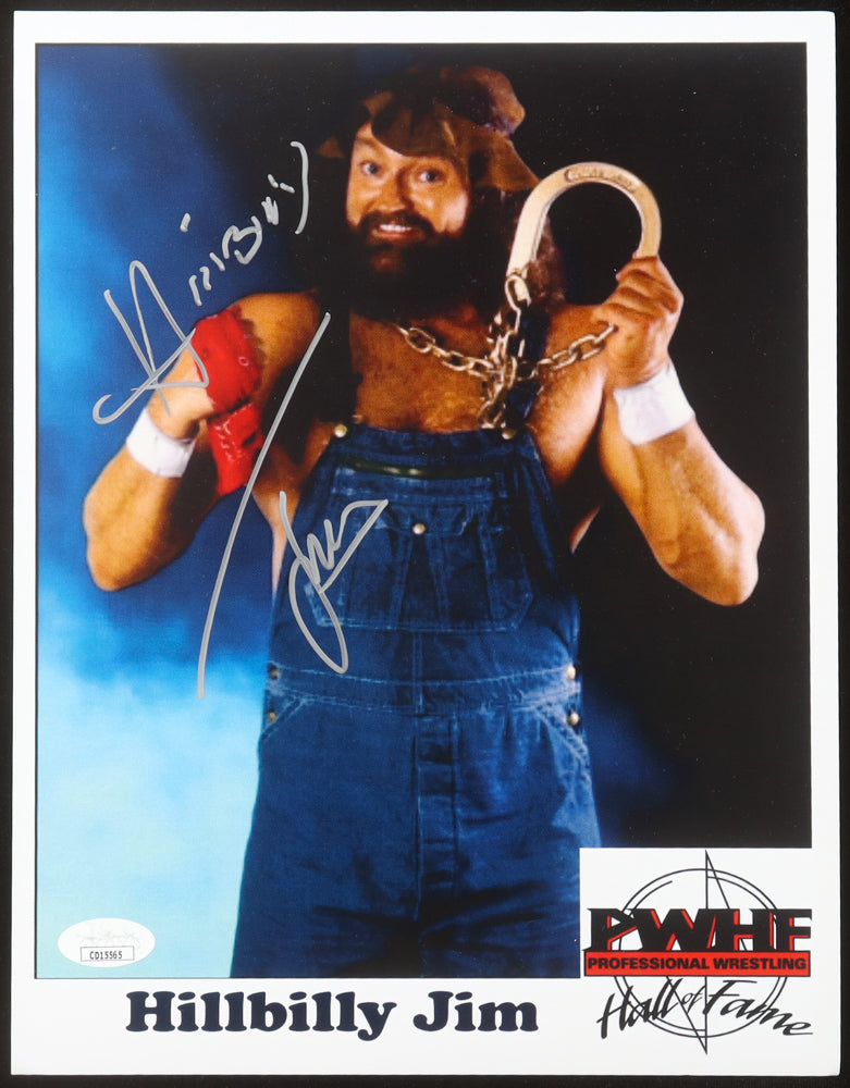 Hillbilly Jim Signed WWE 8x10 Photo (JSA)