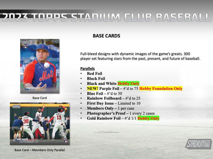 2023 Topps Stadium Club Baseball Hobby Box