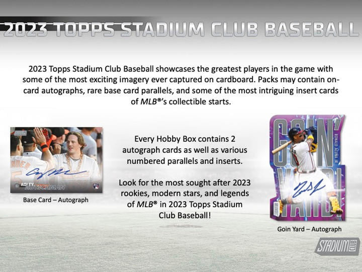 2023 Topps Stadium Club Baseball Hobby Box
