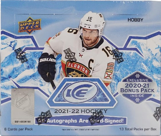 2021/22 Upper Deck Ice Hockey Hobby Box - (13) Packs