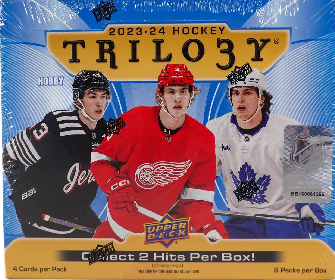 2023/24 Upper Deck Trilogy Hockey Hobby Box - (6) Packs