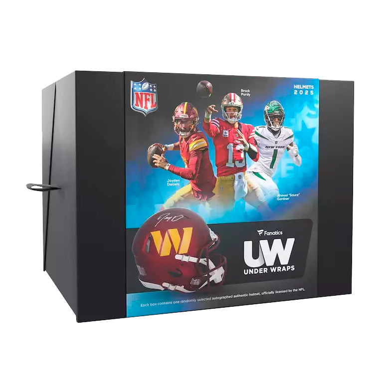 2025 Under Wraps Autographed NFL Authentic Helmet Full Size - Mystery Hobby Box