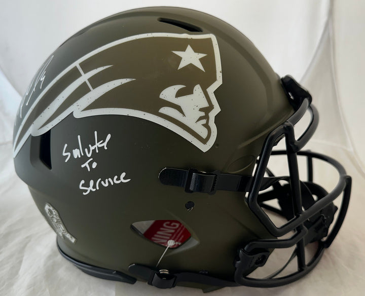 Matthew Judon Authentic Autographed Helmet - JSA COA