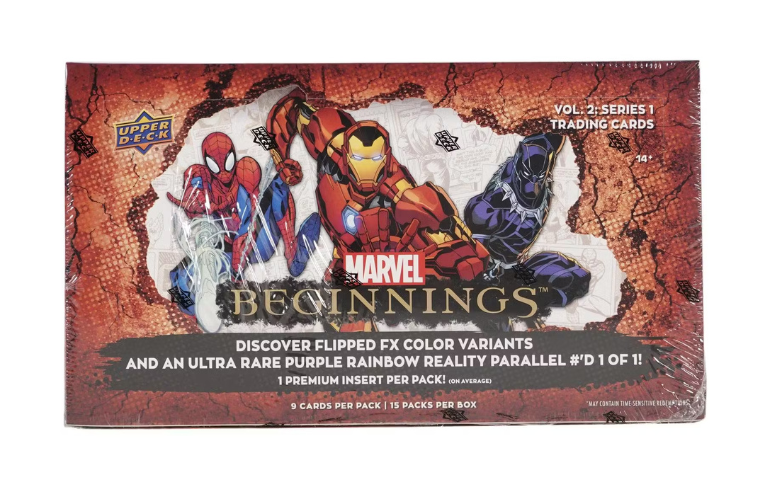 2022 Upper Deck Marvel Beginnings Volume 2 Series 1 Trading Cards Box