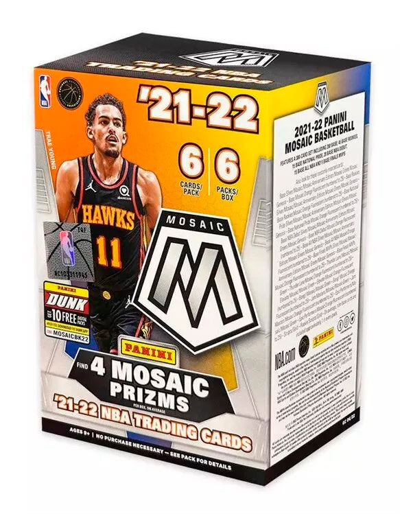 2021/22 Panini Mosaic Basketball 6-Pack Blaster Box