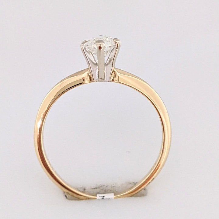 14K .76 CARAT TOTAL I1 G MARQUISE ESTATE RING 2.0 GRAMS