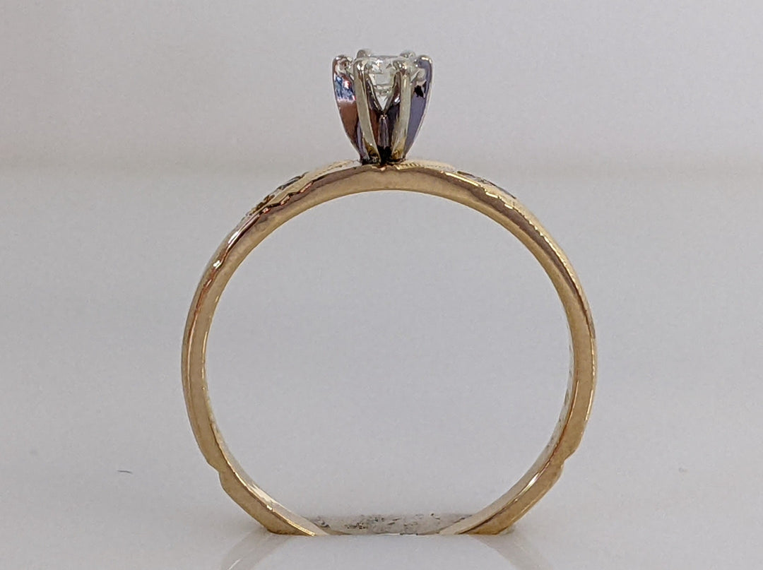 14K .16 CARAT TOTAL WEIGHT SI2 H DIAMOND ROUND (5) ESTATE RING 2.0 GRAMS