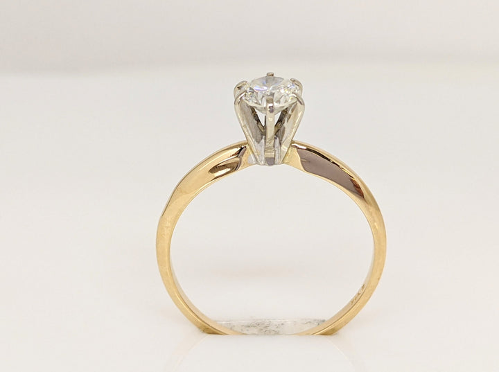 14K .41 CARAT TOTAL VS1 H DIAMOND ROUND SOLITATIRE ESTATE RING 1.6 GRAMS