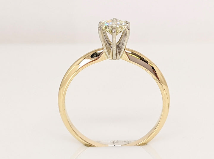 14K .40 CARAT TOTAL SI2 M DIAMOND ROUND 6-PRONG ESTATE SOLITAIRE RING 2.0 GRAMS