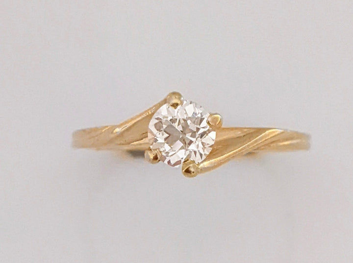 14K .39 CARAT TOTAL VS2 I DIAMOND ROUND (1) ESTATE BYPASS RING 1.5 GRAMS
