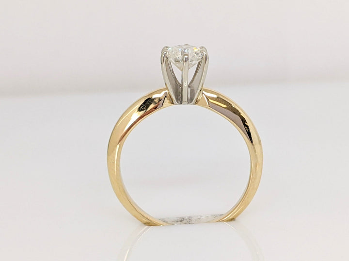 14K .52 CARAT TOTAL I3 I DIAMOND ROUND ESTATE SOLITAIRE RING 2.4 GRAMS