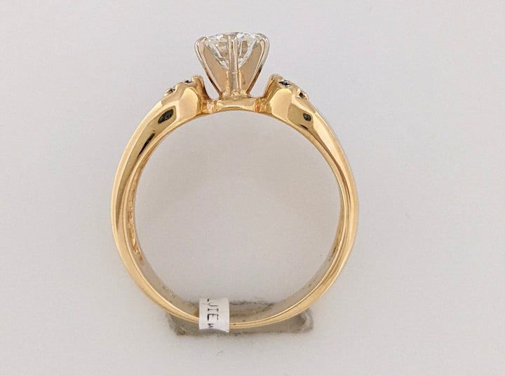 14K .72 CARAT TOTAL WEIGHT VS1 G DIAMOND ROUND (7) ESTATE RING 4.2 GRAMS