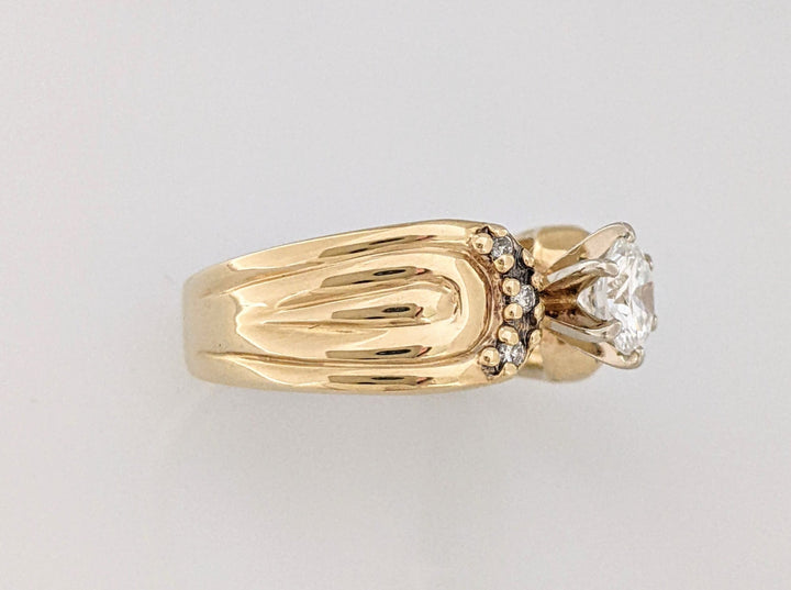 14K .72 CARAT TOTAL WEIGHT VS1 G DIAMOND ROUND (7) ESTATE RING 4.2 GRAMS