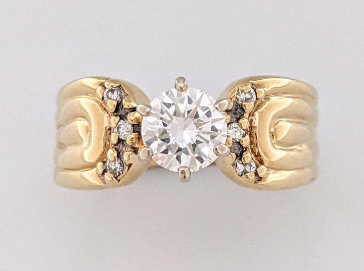 14K .72 CARAT TOTAL WEIGHT VS1 G DIAMOND ROUND (7) ESTATE RING 4.2 GRAMS