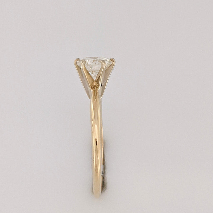 14K 1.05 CARAT TOTAL VVS1 H DIAMOND ROUND SOLITAIRE 6-PRONG ESTATE RING 1.9 GRAMS