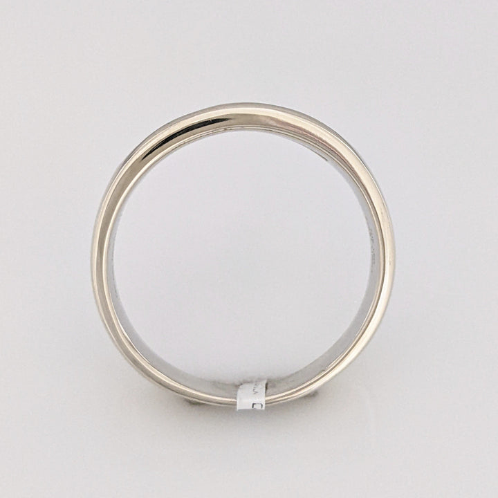 14K WHITE .62 CARAT TOTAL WEIGHT I1 I DIAMOND ROUND (7) ESTATE "LEO" CHANNEL-SET BAND 8.8 GRAMS