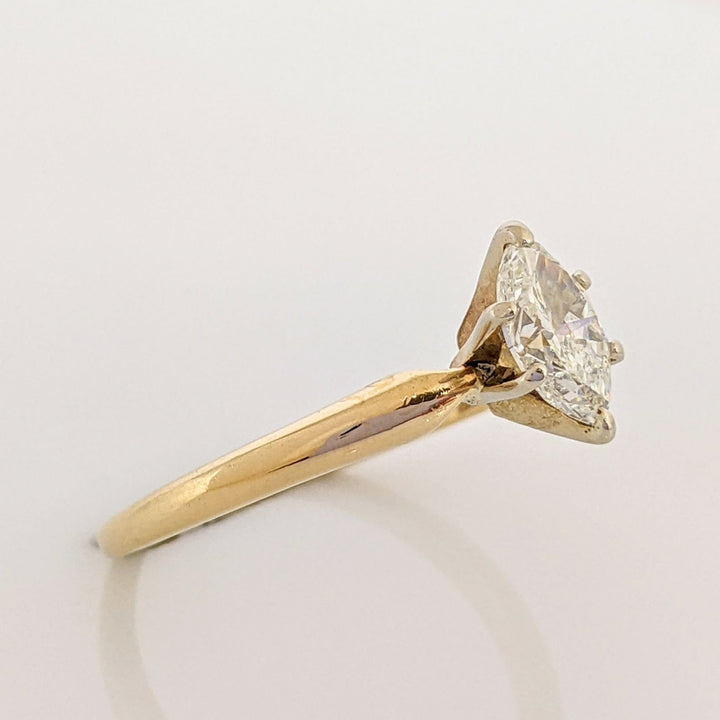 14K .45 CARAT TOTAL SI2 G DIAMOND MARQUISE ESTATE RING 2.0 GRAMS