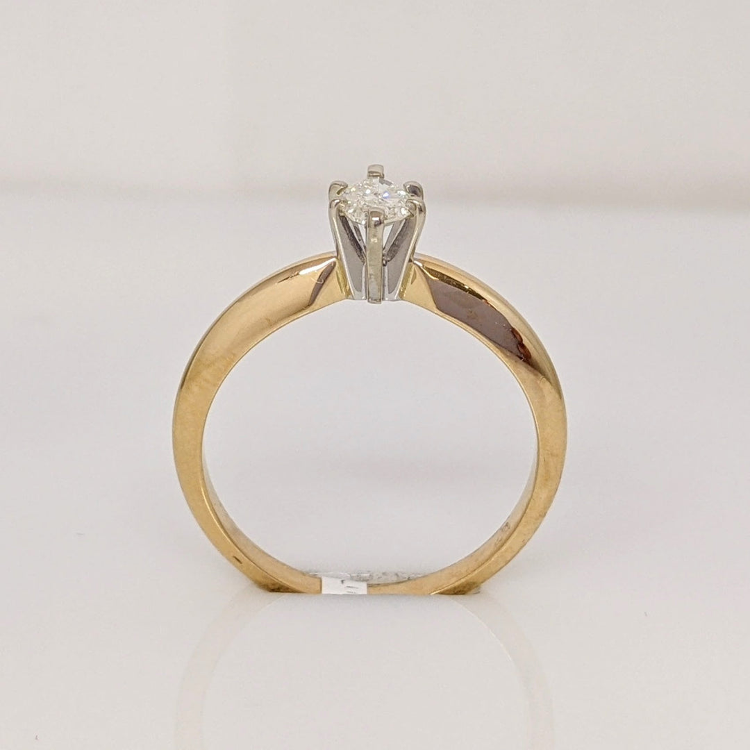 14K .28 CARAT TOTAL I2 J DIAMOND MARQUISE ESTATE RING 2.5 GRAMS