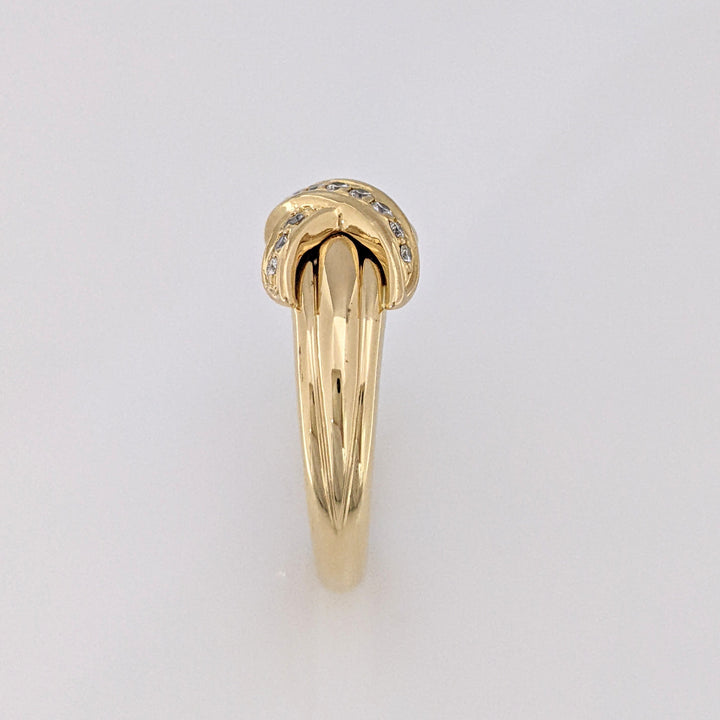 18K .25 CARAT TOTAL WEIGHT VVS1 G ROUND DIAMOND (15) "TIFFANY CO" ESTATE BAND 7.1 GRAMS