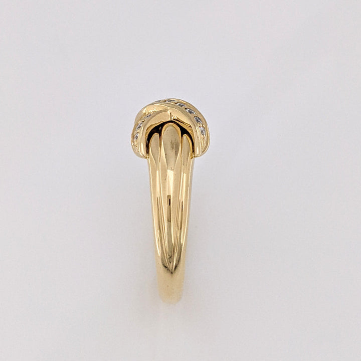 18K .25 CARAT TOTAL WEIGHT VVS1 G ROUND DIAMOND (15) "TIFFANY CO" ESTATE BAND 7.1 GRAMS