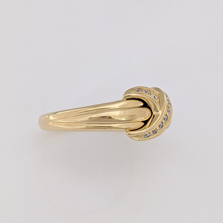 18K .25 CARAT TOTAL WEIGHT VVS1 G ROUND DIAMOND (15) "TIFFANY CO" ESTATE BAND 7.1 GRAMS