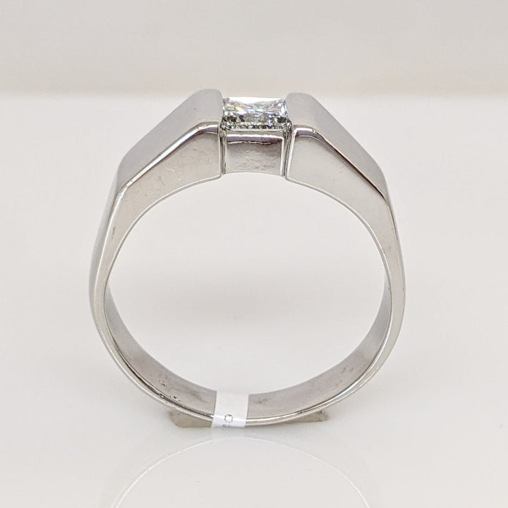 PLATINUM .45 CARAT TOTAL VS2 G DIAMOND PRINCESS CUT ESTATE BAND 13.7 GRAMS