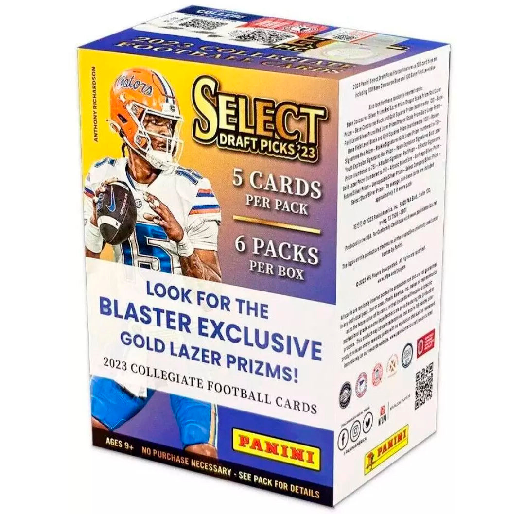 2023 Panini Select Draft Picks Football 6-Pack Blaster Box