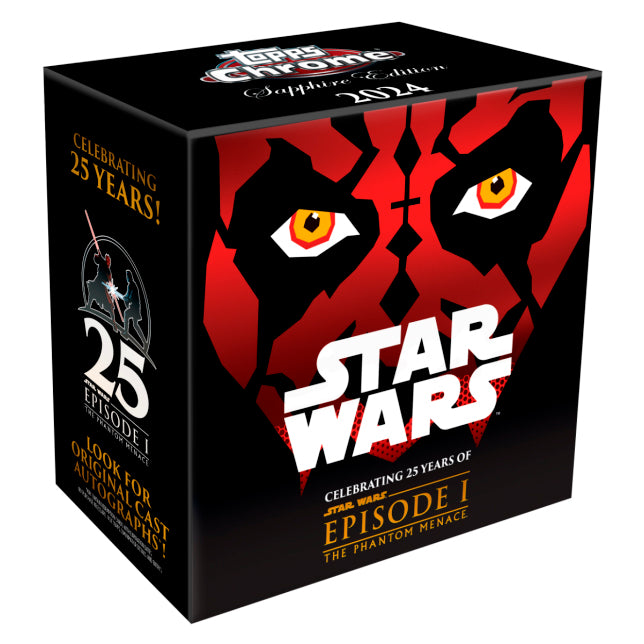 Star Wars: The Phantom Menace Chrome Sapphire Edition Hobby Box (Topps 2024)