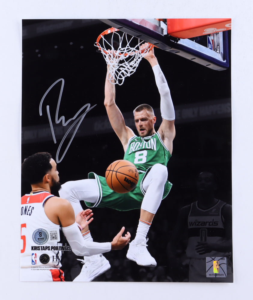 Kristaps Porzingis Signed Celtics 8x10 Photo Beckett Republic Jewelry Collectibles