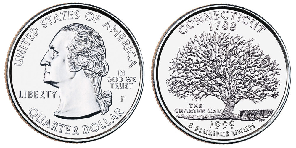 Connecticut State Quarter #5 (1999)- P uncirculated - US mint