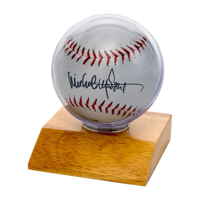 WOOD BASE BASEBALL HOLDER - LIGHT