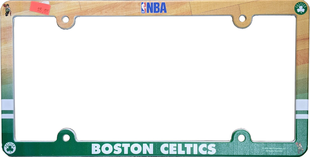 Boston Celtics Plastic License Plate Frame