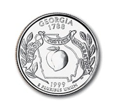 Georgia State Quarter #4 (1999)- D uncirculated - us mint