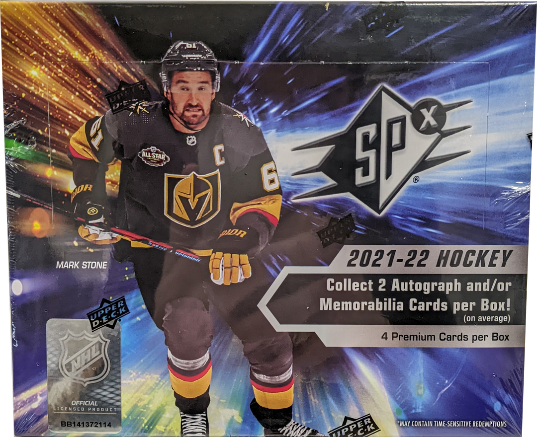2021/22 Upper Deck SPx Hockey Hobby Box