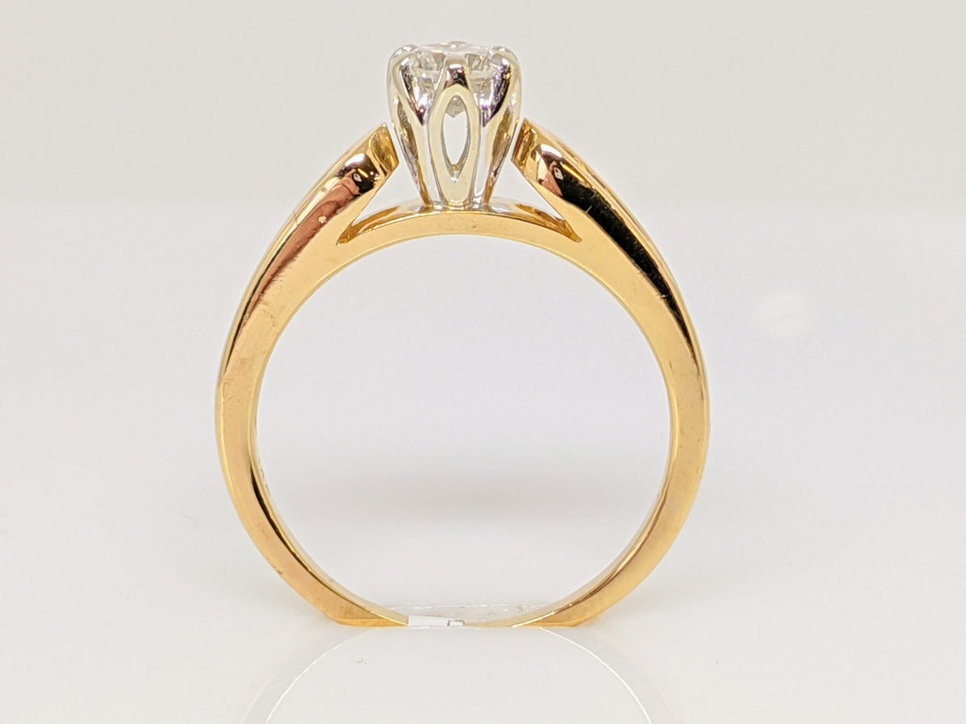 14K .46 CARAT TOTAL WEIGHT SI1 G DIAMOND ROUND (7) ESTATE RING 3.9 GRAMS