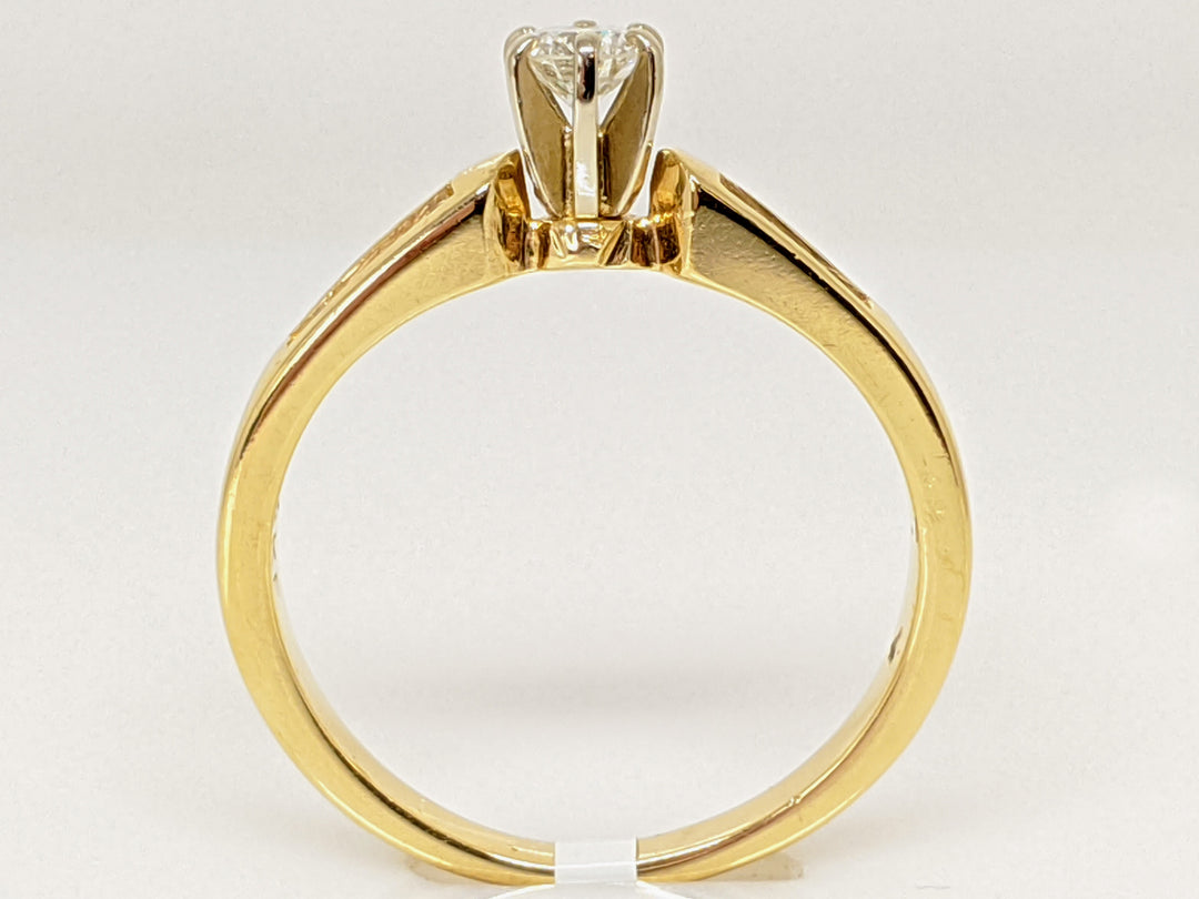 14K .43 CARAT TOTAL WEIGHT SI2 H DIAMOND ROUND (7) ESTATE RING 3.1 GRAMS