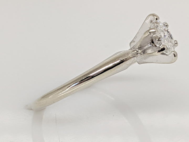 14K WHITE .25 CARAT TOTAL SI1 G DIAMOND MARQUISE SOLITAIRE ESTATE RING 1.7 GRAMS
