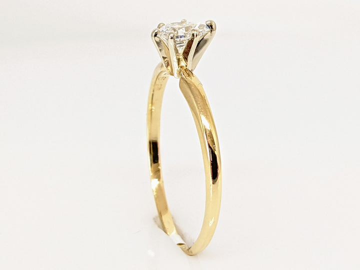 14K .46 CARAT TOTAL SI2 G DIAMOND PEAR SOLITAIRE ESTATE RING 2.0 GRAMS