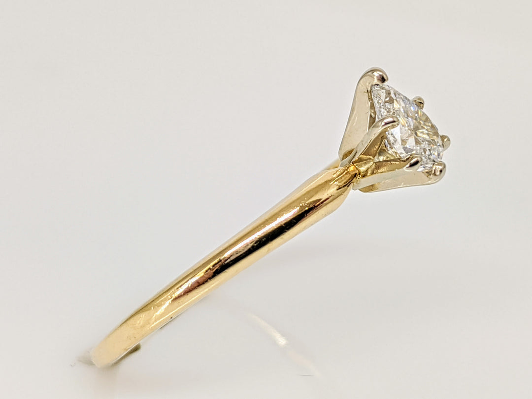 14K .46 CARAT TOTAL SI2 G DIAMOND PEAR SOLITAIRE ESTATE RING 2.0 GRAMS