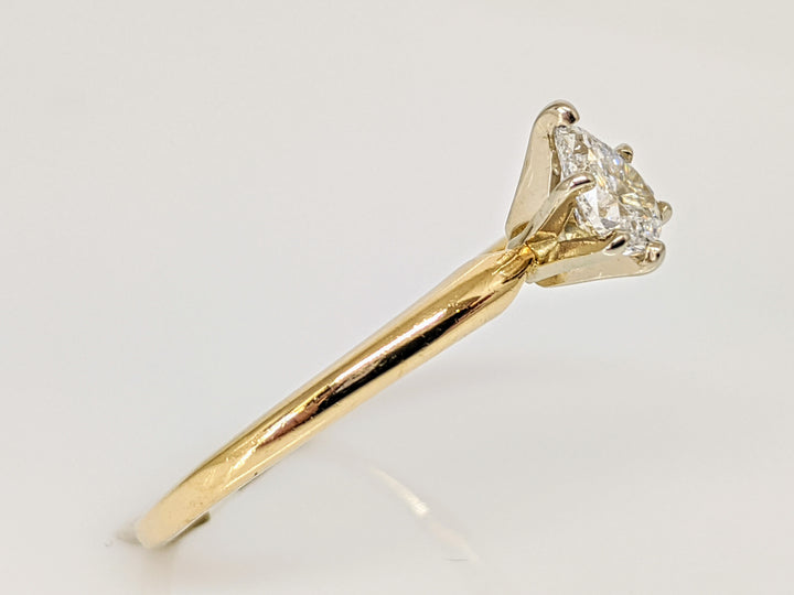 14K .46 CARAT TOTAL SI2 G DIAMOND PEAR SOLITAIRE ESTATE RING 2.0 GRAMS