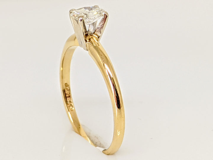 14K .32 CARAT TOTAL VS1 F DIAMOND OVAL SOLITAIRE ESTATE RING 1.4 GRAMS