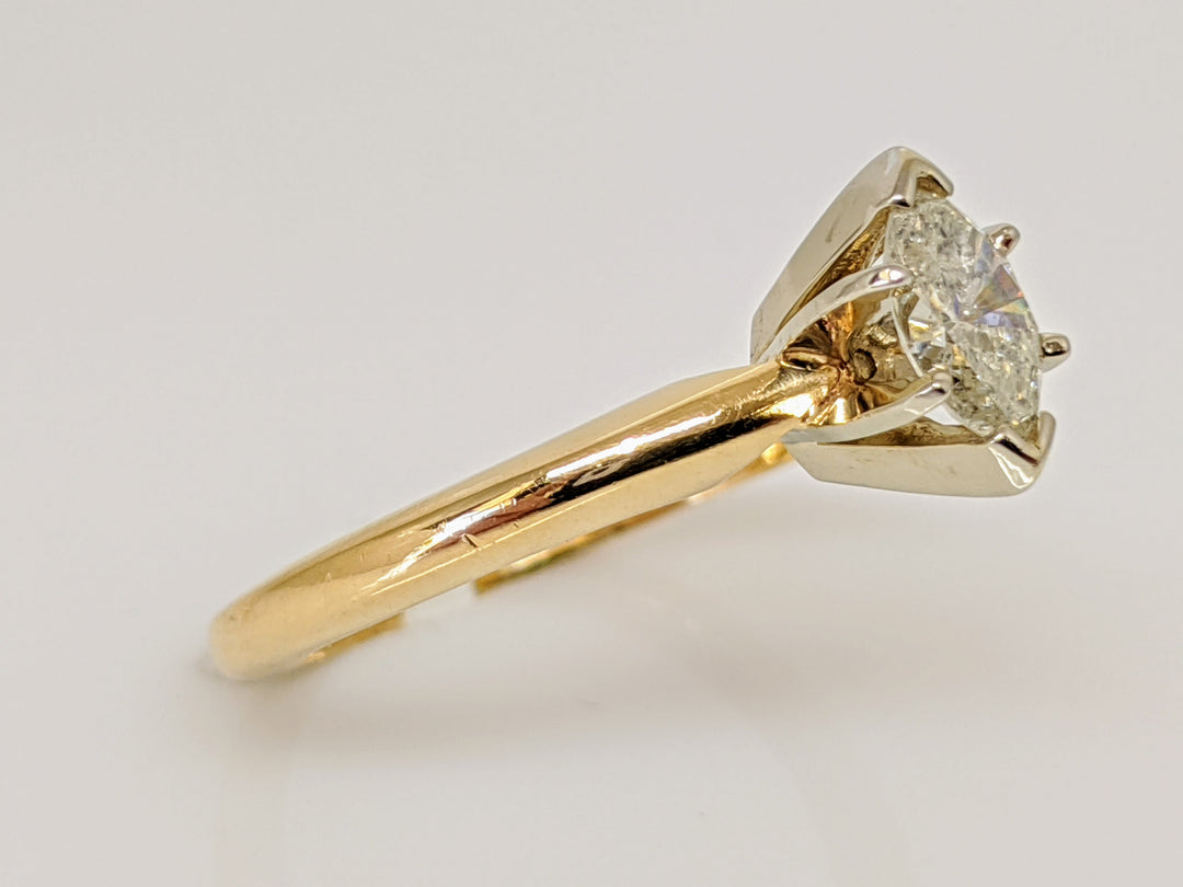 14K .40 CARAT TOTAL I1 J MARQUISE DIAMOND SOLITAIRE ESTATE RING 3.0 GRAMS