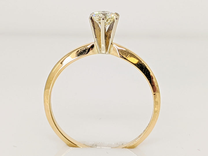 14K .31 CARAT TOTAL VS K DIAMOND ROUND SOLITAIRE ESTATE RING