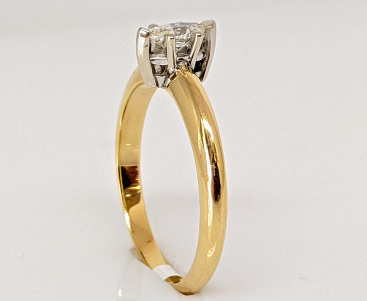 14K .24 CARAT TOTAL VS2 H CERTIFIED DIAMOND MARQUISE SOLITAIRE ESTATE RING 2.5 GRAMS