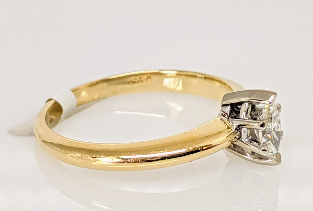 14K .24 CARAT TOTAL VS2 H CERTIFIED DIAMOND MARQUISE SOLITAIRE ESTATE RING 2.5 GRAMS