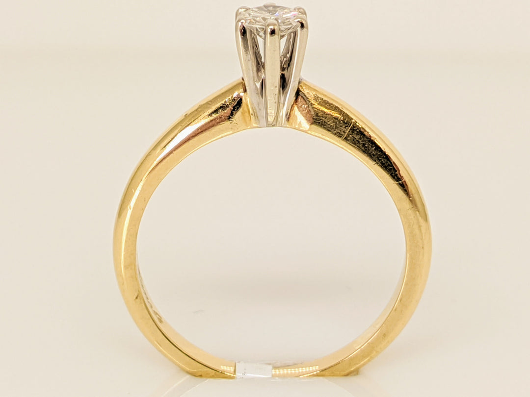 14K .27 CARAT TOTAL I1 I DIAMOND ROUND SOLITAIRE ESTATE RING 2.9 GRAMS