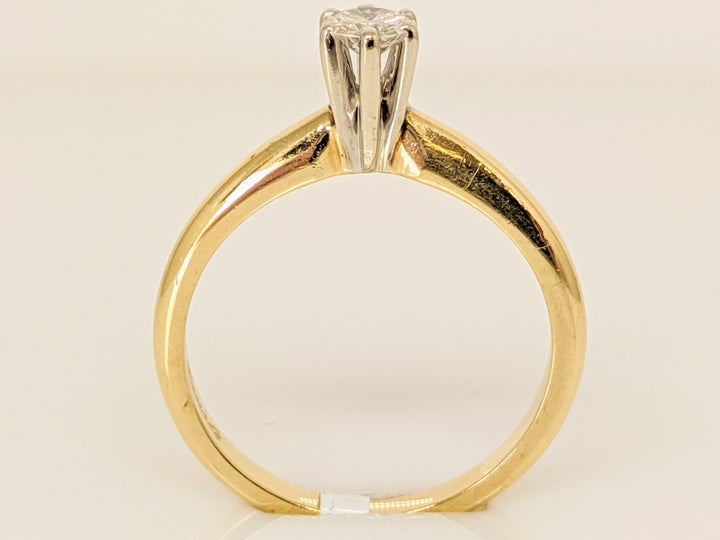 14K .27 CARAT TOTAL I1 I DIAMOND ROUND SOLITAIRE ESTATE RING 2.9 GRAMS
