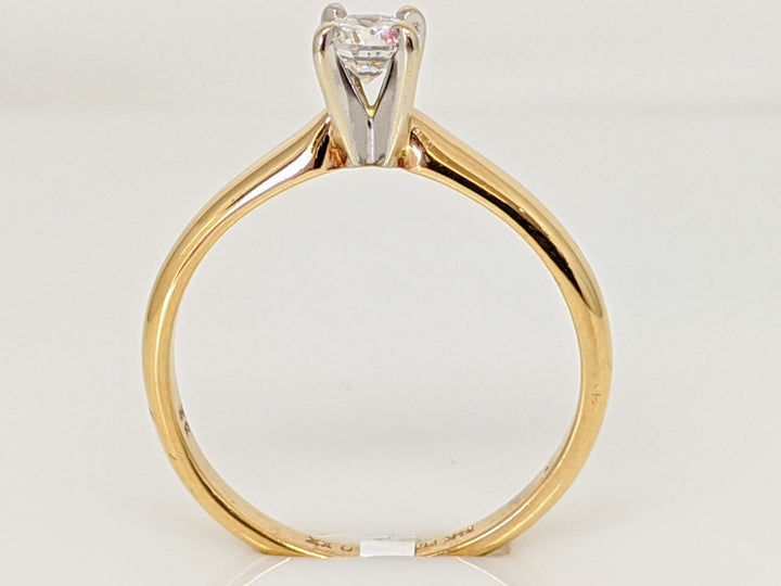 14K .32 CARAT TOTAL SI2 H DIAMOND ROUND 4-PRONG SOLITAIRE ESTATE RING 2.4 GRAMS